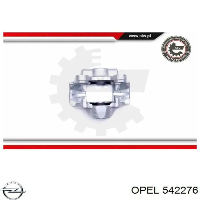 542276 Opel Суппорт тормозной задний правый