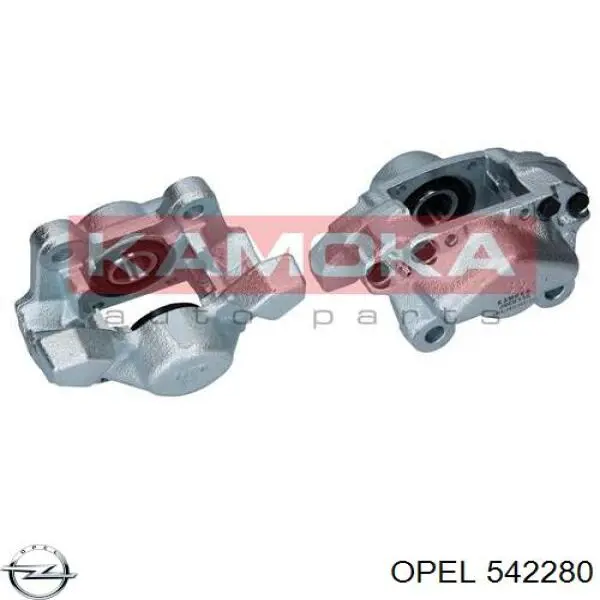 542280 Opel Суппорт тормозной задний правый