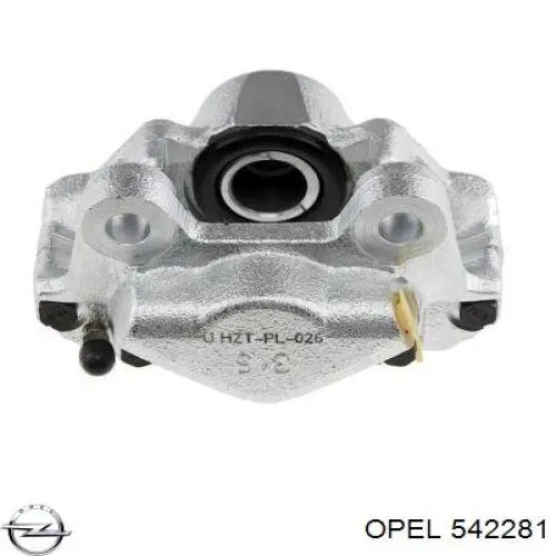 542281 Opel суппорт тормозной задний левый