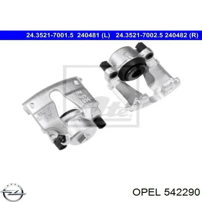 Тормозной суппорт Opel 542290 цена, от 48.15 USD