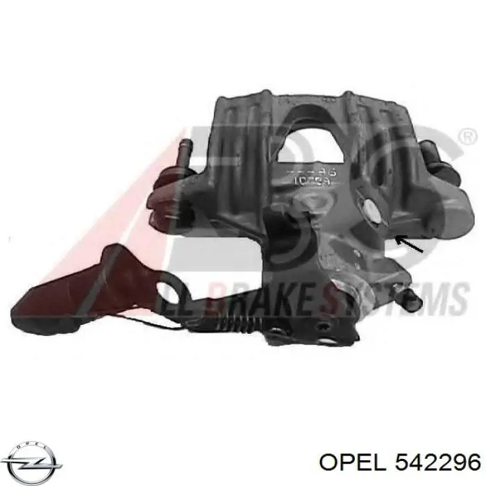 Купить 542296 Opel Суппорт задний левый