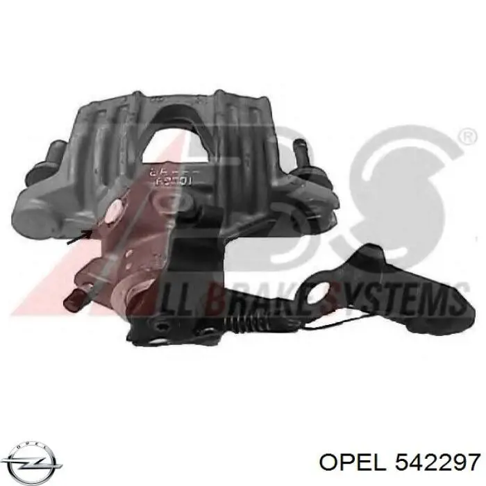 542297 Opel суппорт тормозной задний правый