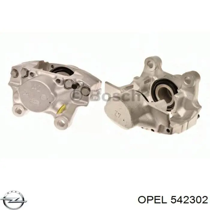 542302 Opel суппорт тормозной задний левый