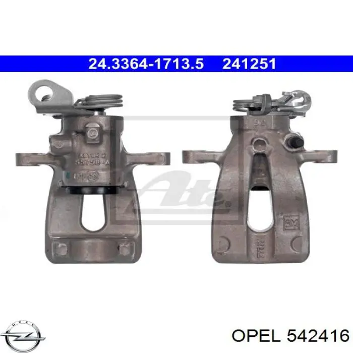 Купить 542417 Opel Суппорт задний левый