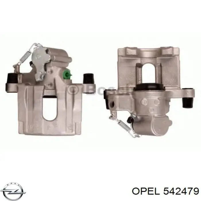 542479 Opel суппорт тормозной задний левый