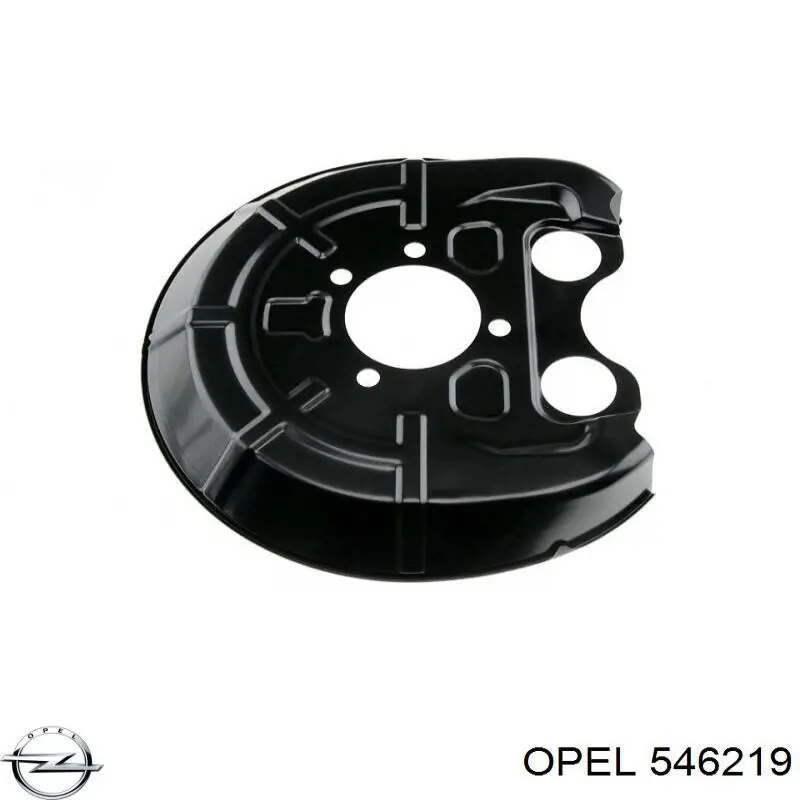 546219 Opel защита тормозного диска заднего левая