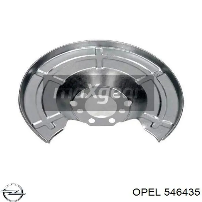 Щиток тормозного диска заднего Opel 546435 цена, от 9.58 USD