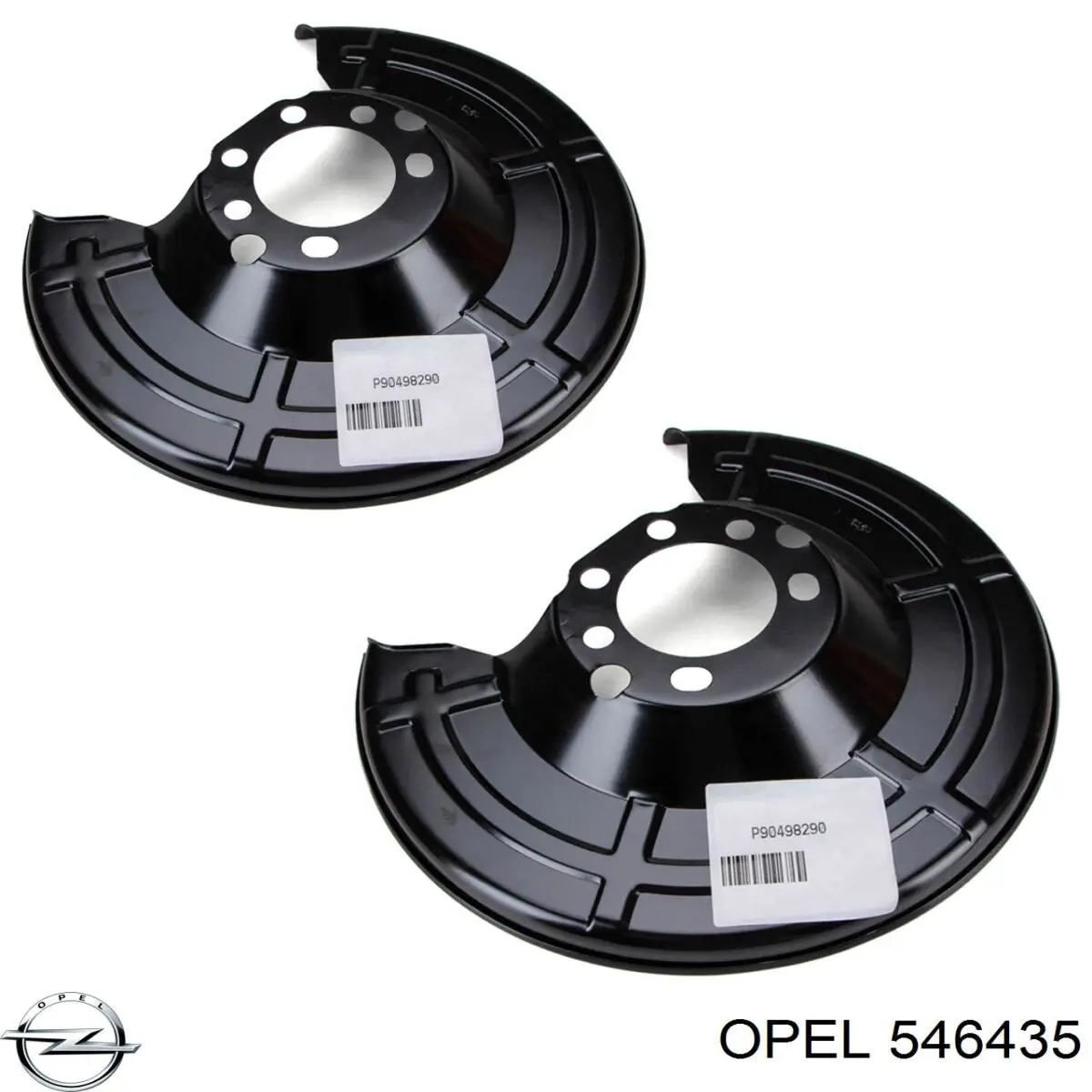 546435 Opel защита тормозного диска заднего