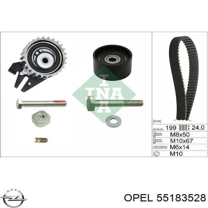 55183528 Opel ремень грм