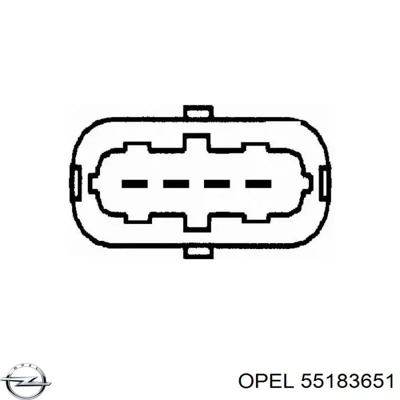55183651 Opel Датчик расхода воздуха