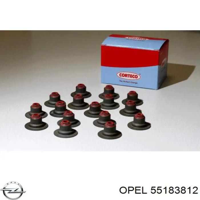 55183812 Opel сальник клапана (маслосъемный, впуск/выпуск)