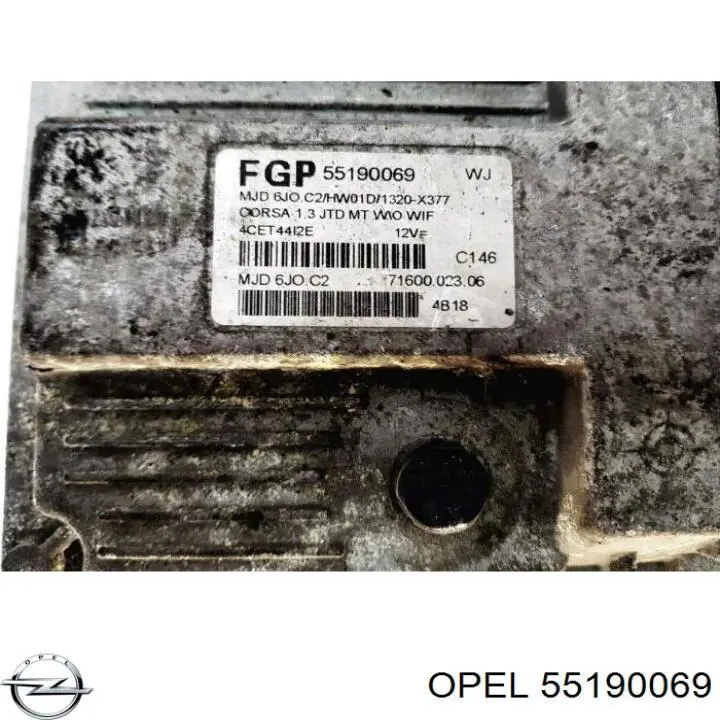 Модуль управления двигателем Opel 55190069