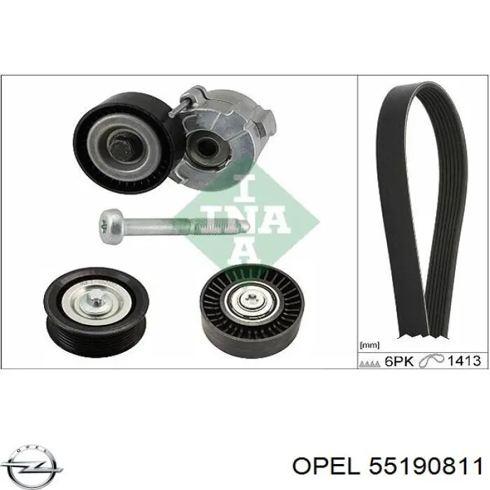 Паразитный ролик 55190811 Opel