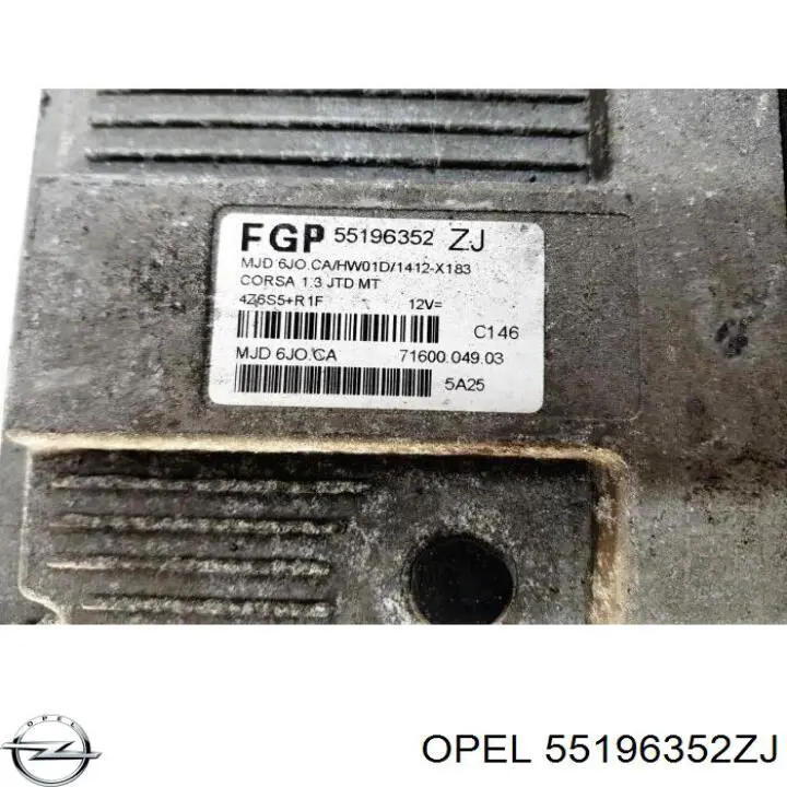  55196352ZJ Opel