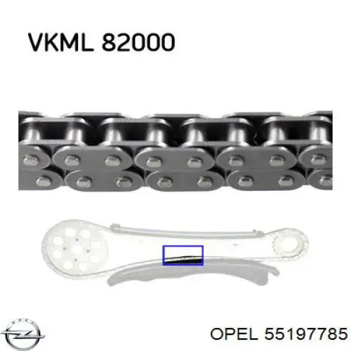Натяжитель цепи ГРМ 55197785 Opel