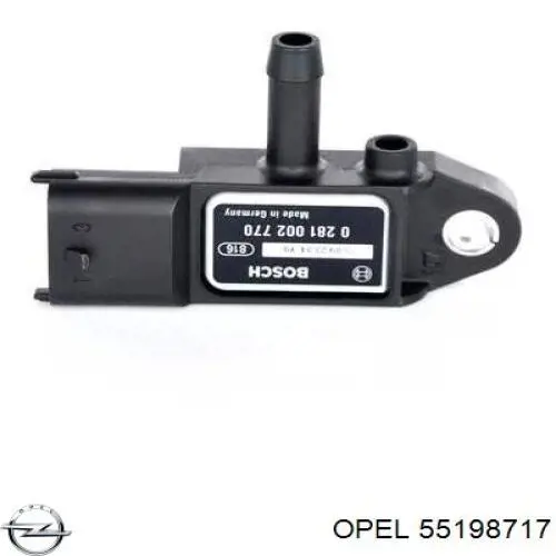 Купить 55198717 Opel Датчик давления выхлопных газов