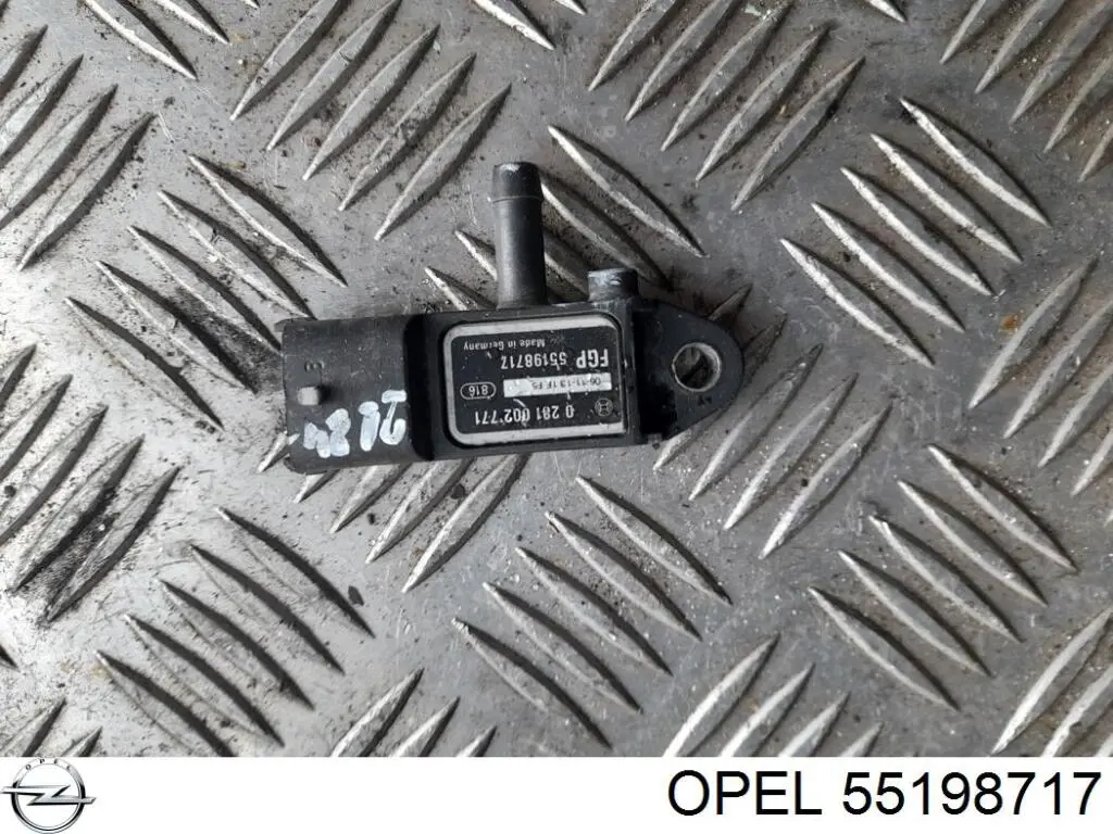 Датчик давления выхлопных газов Opel 55198717 цена, от 17.62 USD