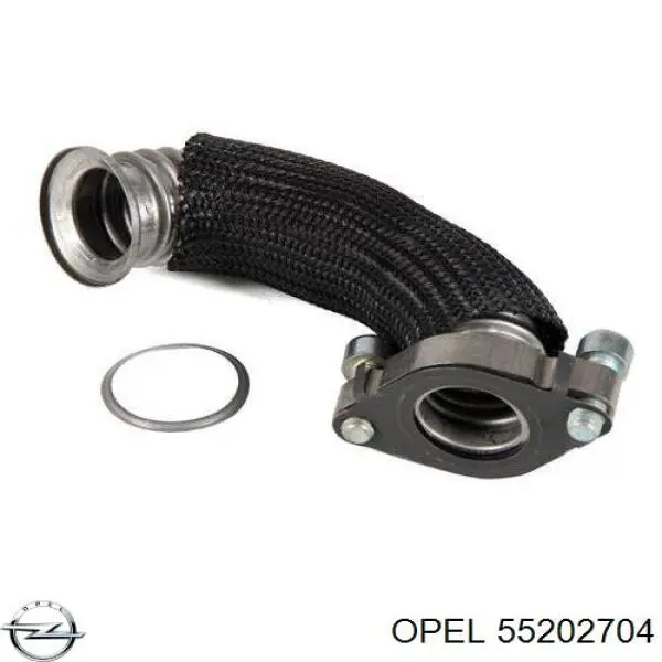 55202704 Opel шланг (патрубок радиатор EGR, подача)