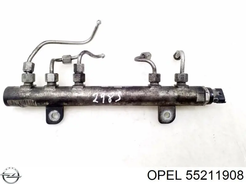 55211908 Opel radiador de óleo (frigorífico, debaixo de filtro)