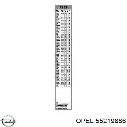 55219886 Opel injetor de injeção de combustível