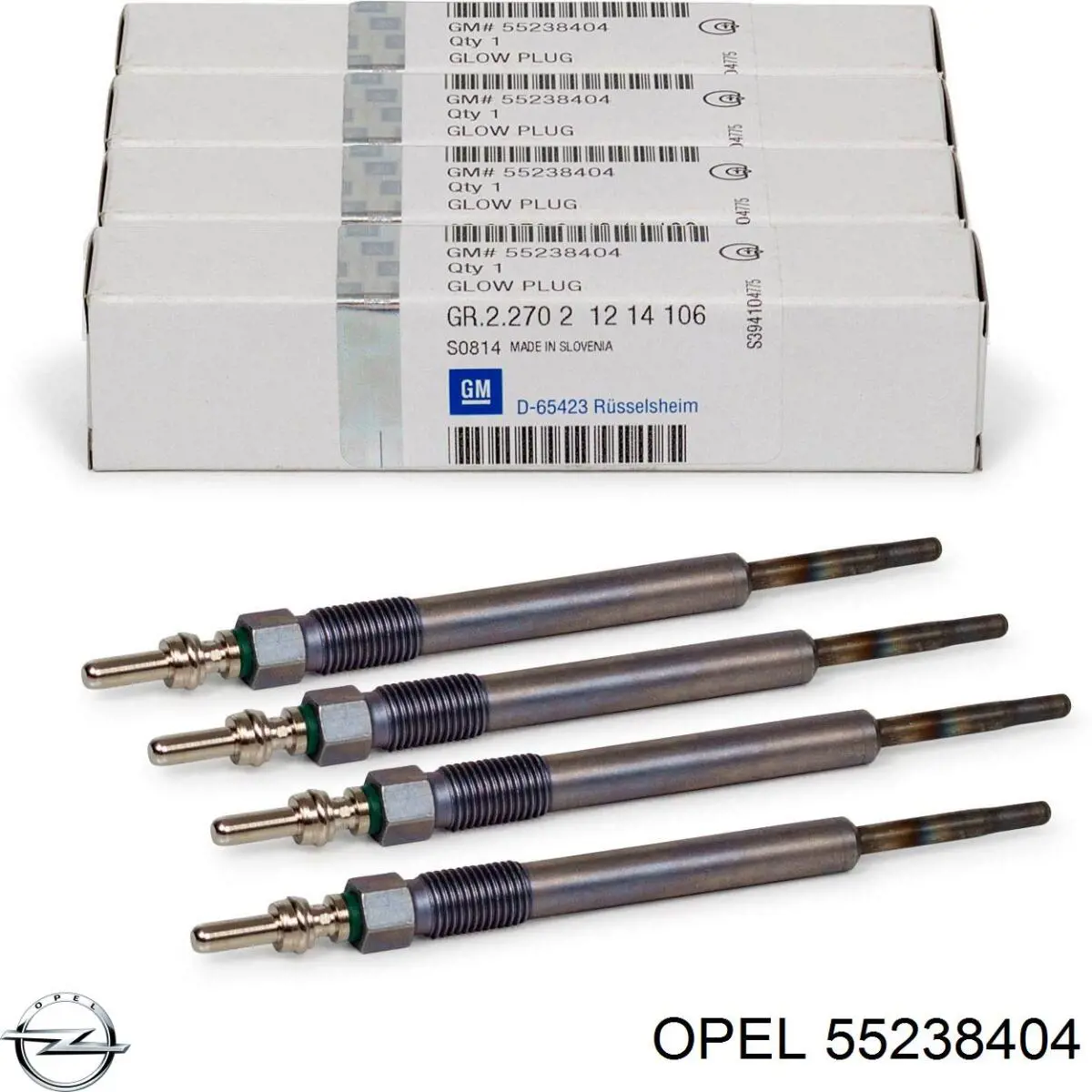 Свечи накала Opel 55238404 цена, от 11.63 USD