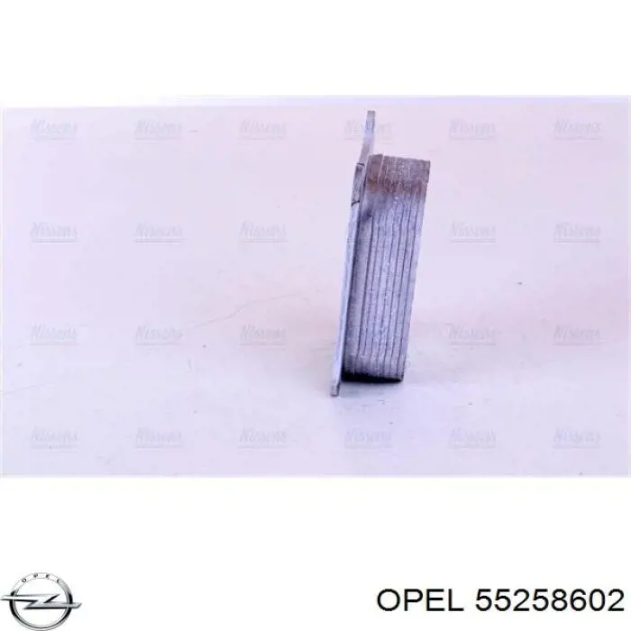 55258602 Opel radiador de óleo (frigorífico, debaixo de filtro)