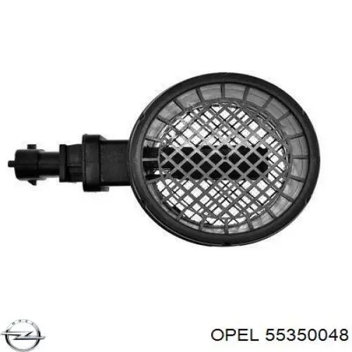 Датчик потоку (витрати) повітря, витратомір MAF - (Mass Airflow) 55350048 Opel