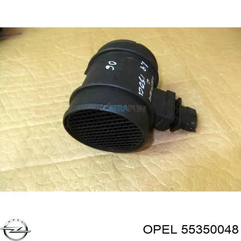 Датчик потоку (витрати) повітря, витратомір MAF - (Mass Airflow) 55350048 Opel