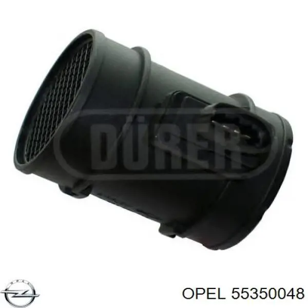 Датчик потоку (витрати) повітря, витратомір MAF - (Mass Airflow) 55350048 Opel