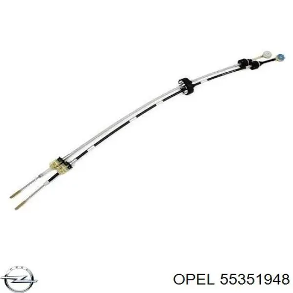 Трос переключения передач сдвоенный Opel 55351948