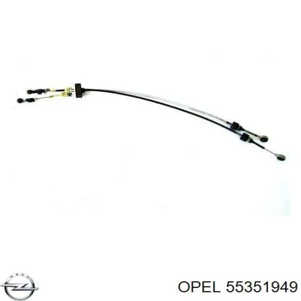 Трос переключения передач сдвоенный Opel 55351949