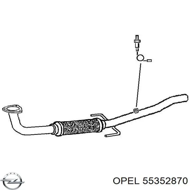 Глушитель, центральная часть 55352870 Opel