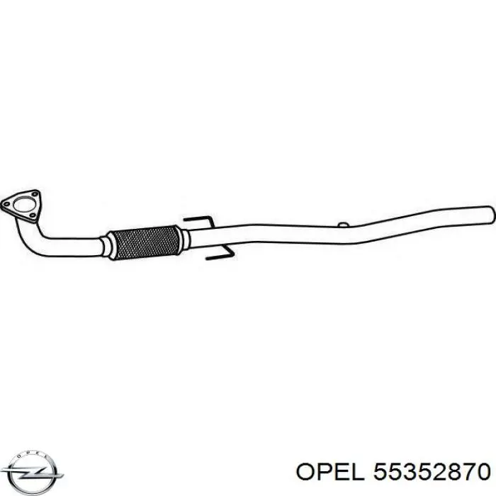 Купить 55352870 Opel Выхлоп центральный