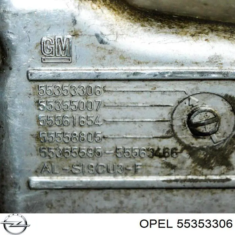 55353306 Opel panela de óleo de cárter do motor