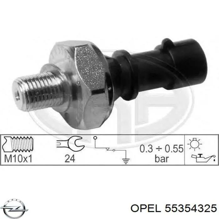 Купить 55354325 Opel Датчик давления масла
