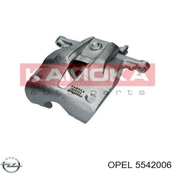 Суппорт тормозной передний левый 5542006 Opel