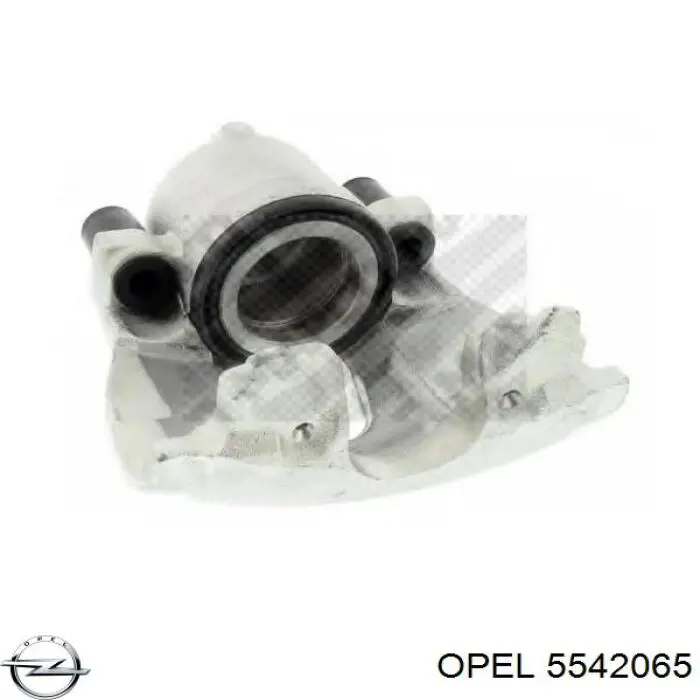 Суппорт тормозной передний правый 5542065 Opel