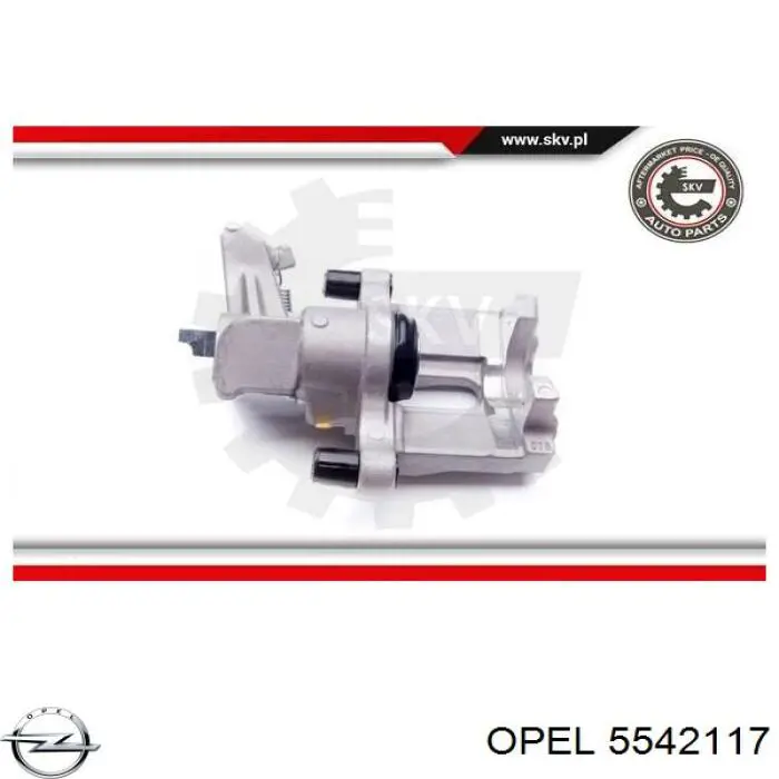 Суппорт тормозной левый задний Opel 5542117