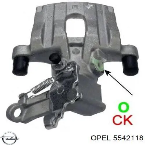 Тормозной суппорт правый задний Opel 5542118 цена, от 65.21 USD