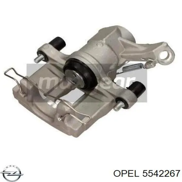 5542267 Opel суппорт тормозной задний левый