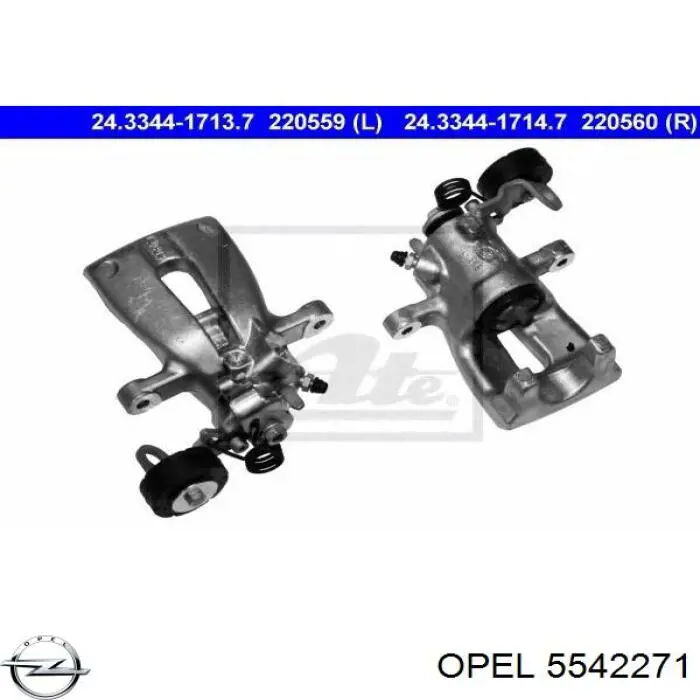 Купить 5542271 Opel Суппорт задний левый