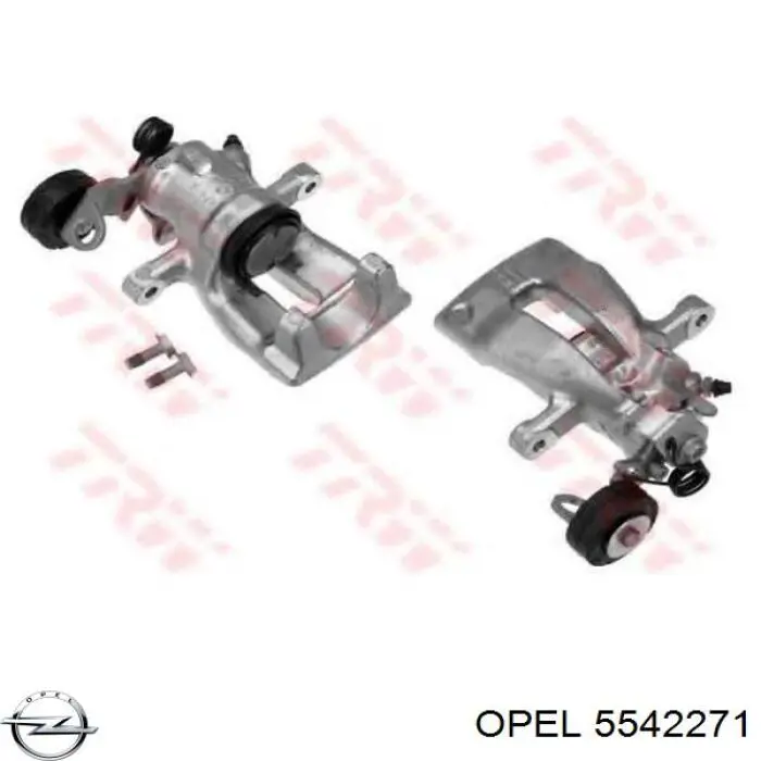 Суппорт тормозной левый задний Opel 5542271