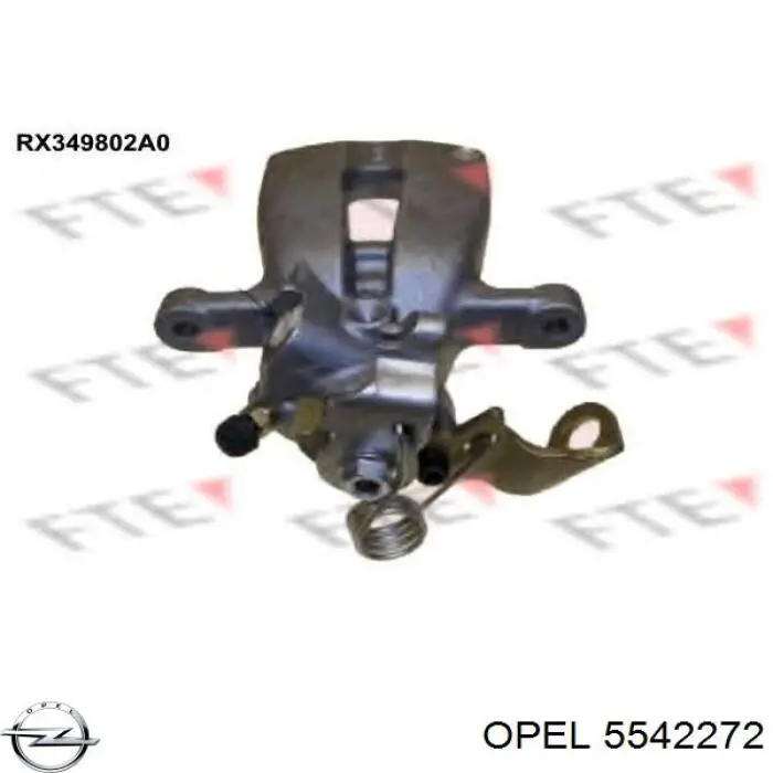 Купить 5542272 Opel Суппорт задний правый