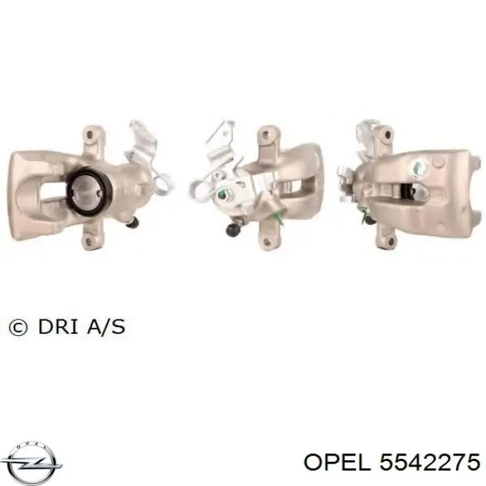 5542275 Opel суппорт тормозной задний левый