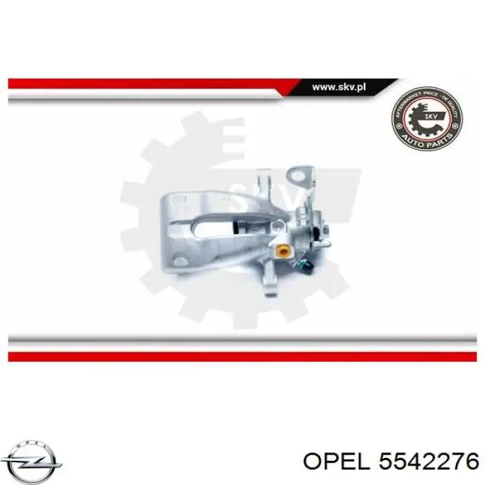 5542276 Opel Суппорт тормозной задний правый