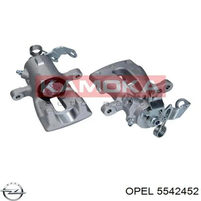 Суппорт задний правый 5542452 Opel