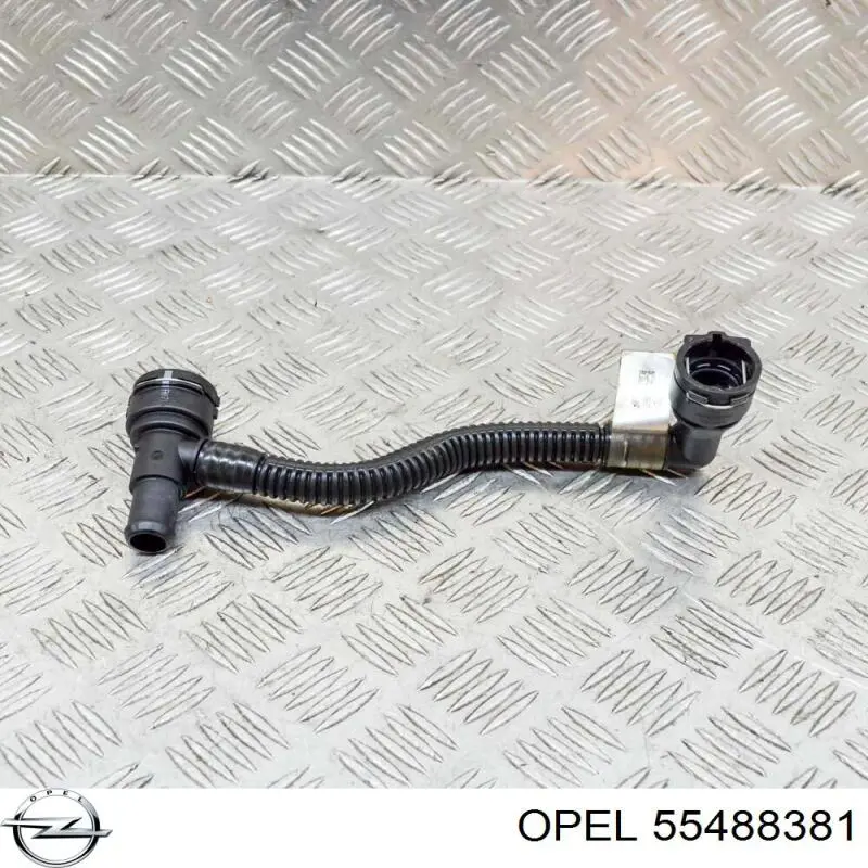 55488381 Opel шланг (патрубок охлаждения масляного теплообменника, обратка)