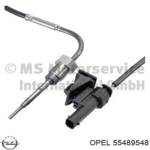 55489548 Opel sensor de temperatura dos gases de escape (ge, até o catalisador)