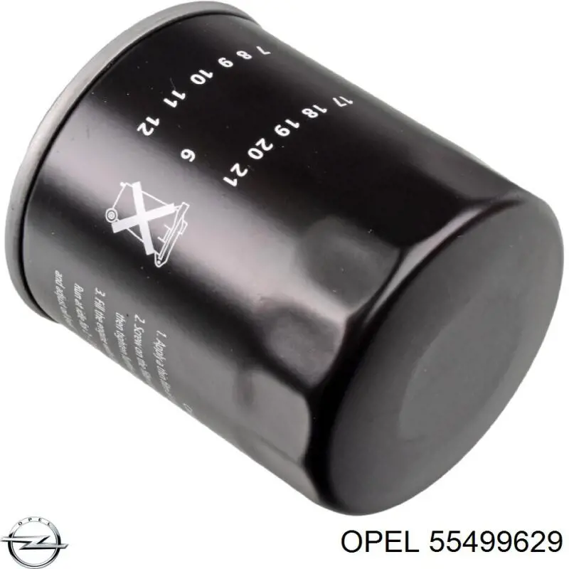 Filtro de aceite 55499629 Opel