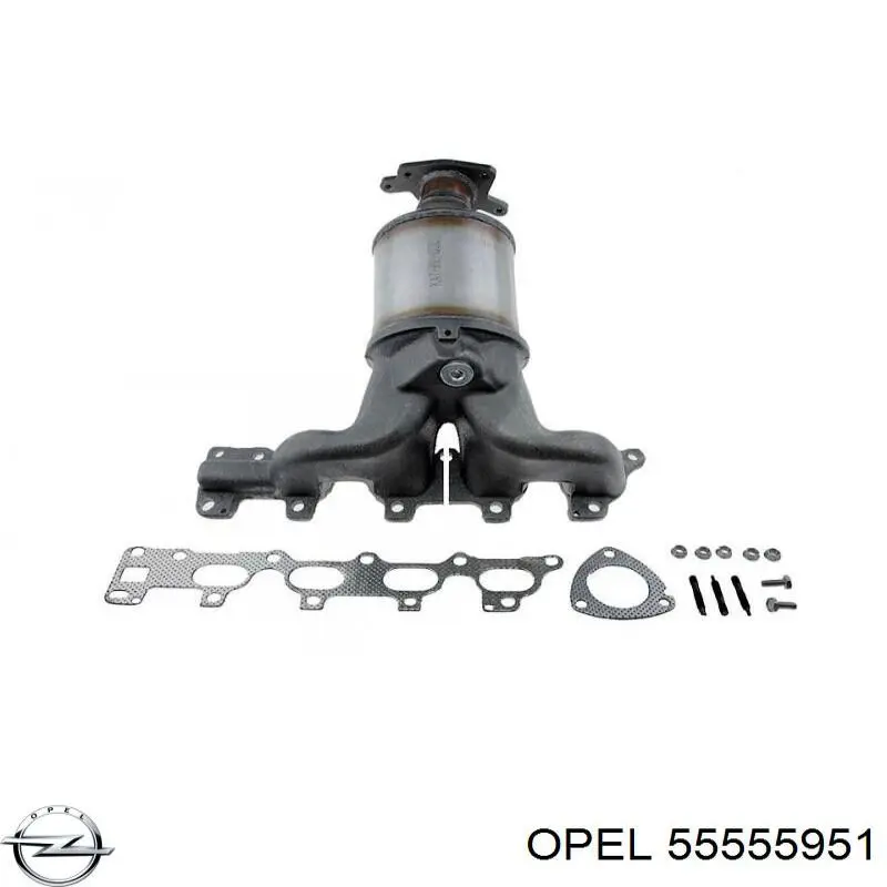 Купить 55555951 Opel Передняя часть глушителя